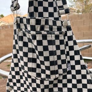 UNIF Apex Checkered Overalls Size Medium